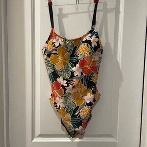 Swimsuit Women's Medium Floral Hurley 1 piece